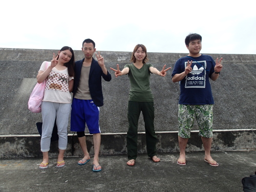 沖縄ダイビングの様子