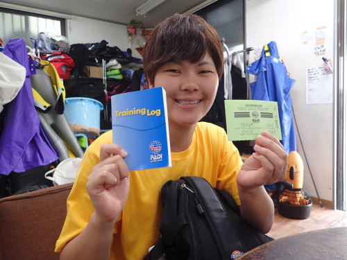 ☆彡PADIオープンウォーターダイバー取得おめでとう！☆彡